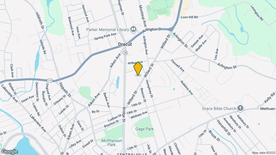 126 Willard St Map and Location Details