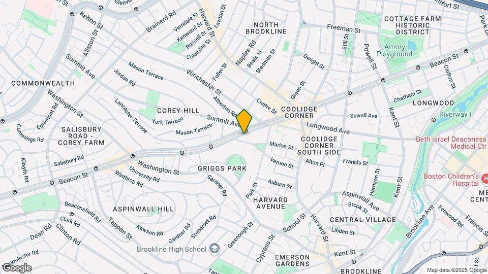 1425 Beacon St, Unit 3 Map and Location Details