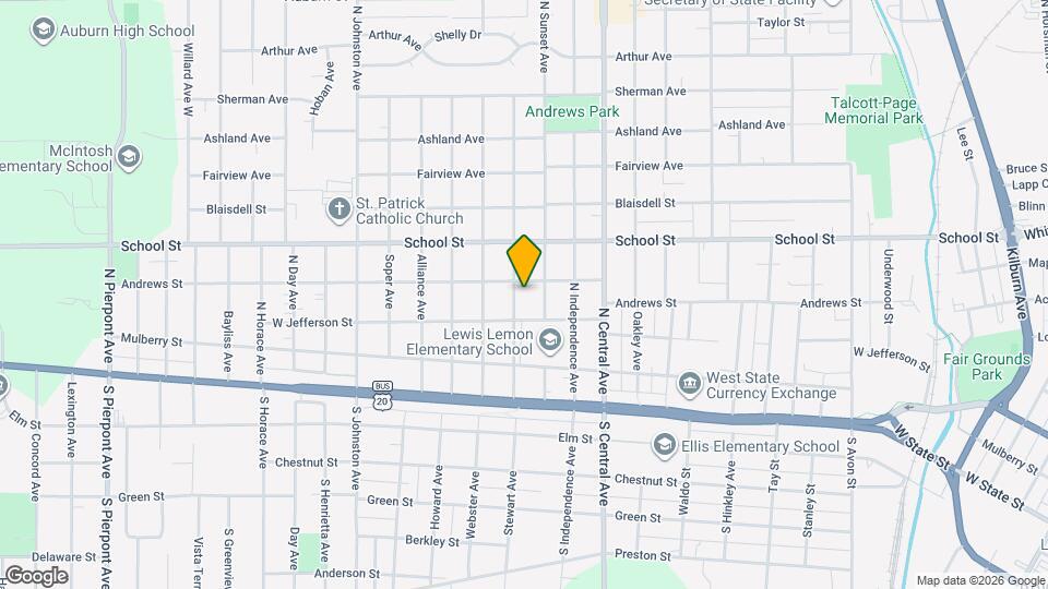 321 Albert Ave Map and Location Details