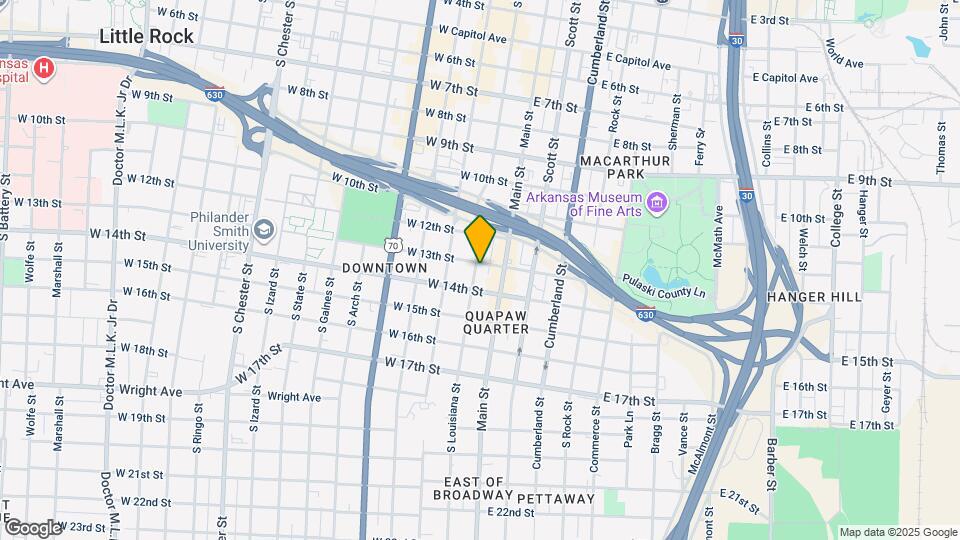 1301 S Louisiana St Map and Location Details