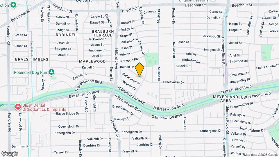 5711 Braesvalley Dr Mapa y Detalles de la Ubicación