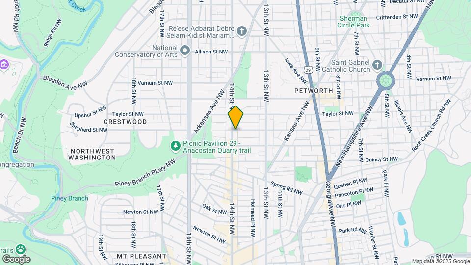 3933 14th St NW Map and Location Details