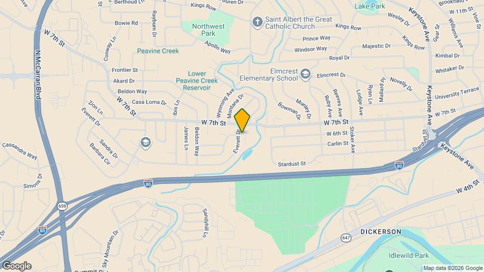 2565 Everett Dr Map and Location Details