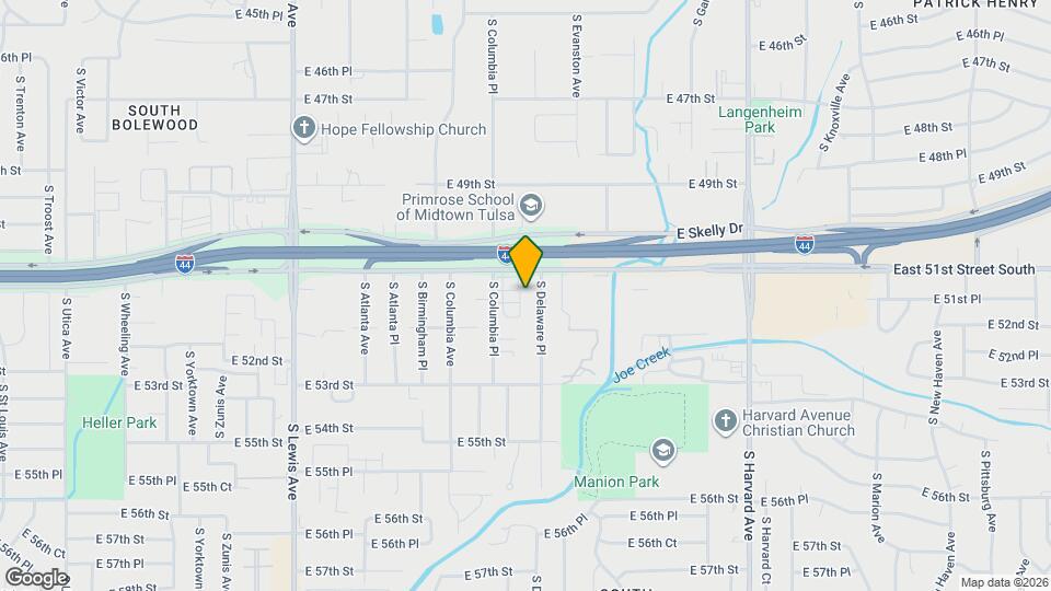 5130 S Delaware Pl Map and Location Details