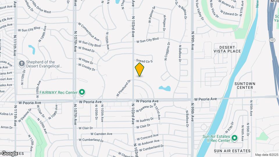 10236 W Pinehurst Dr Map and Location Details