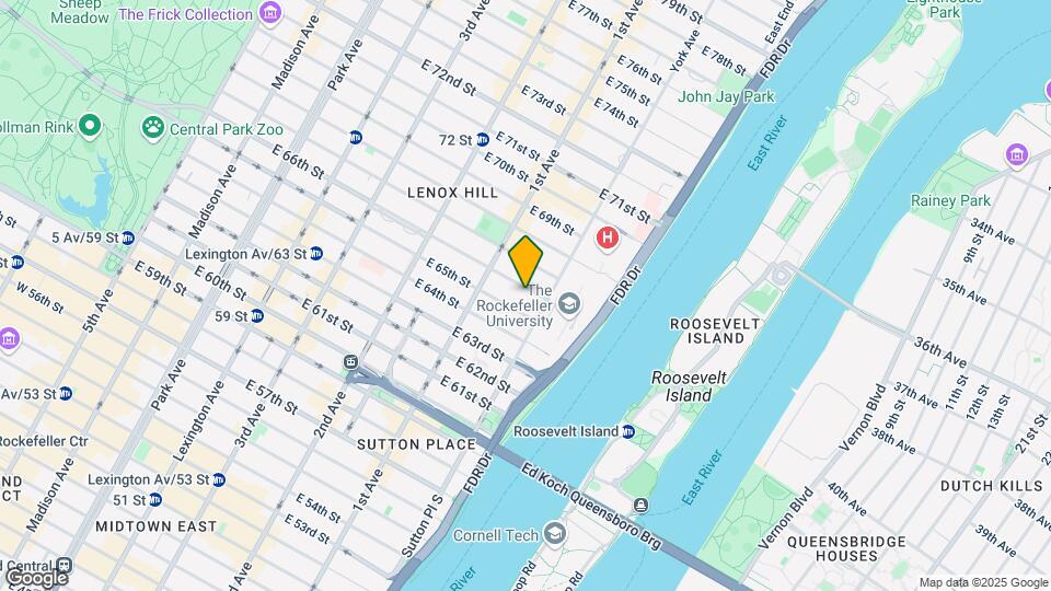 432 E 66th St Map and Location Details