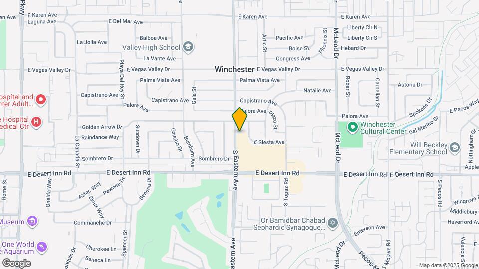 3152 S Eastern Ave Map and Location Details