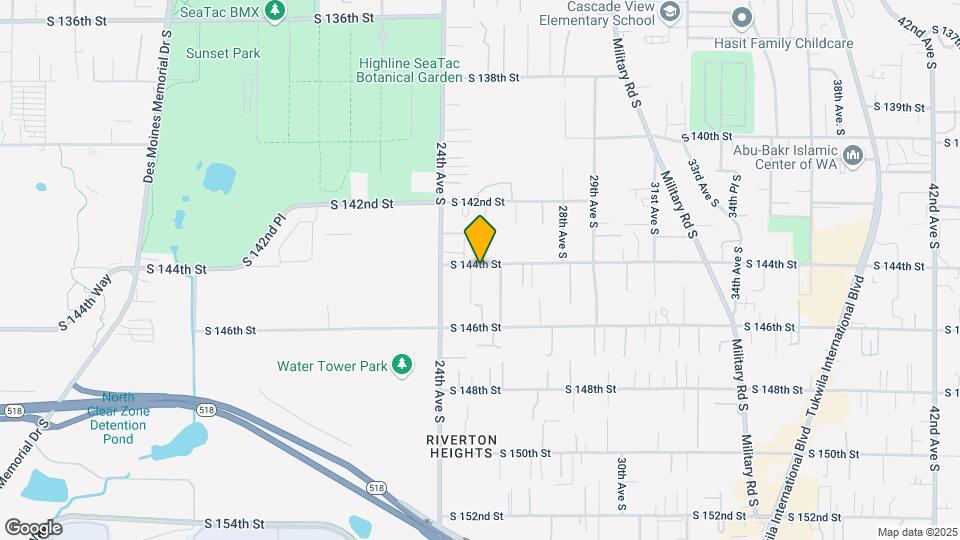 14404 25th Ave S Mapa y Detalles de la Ubicación