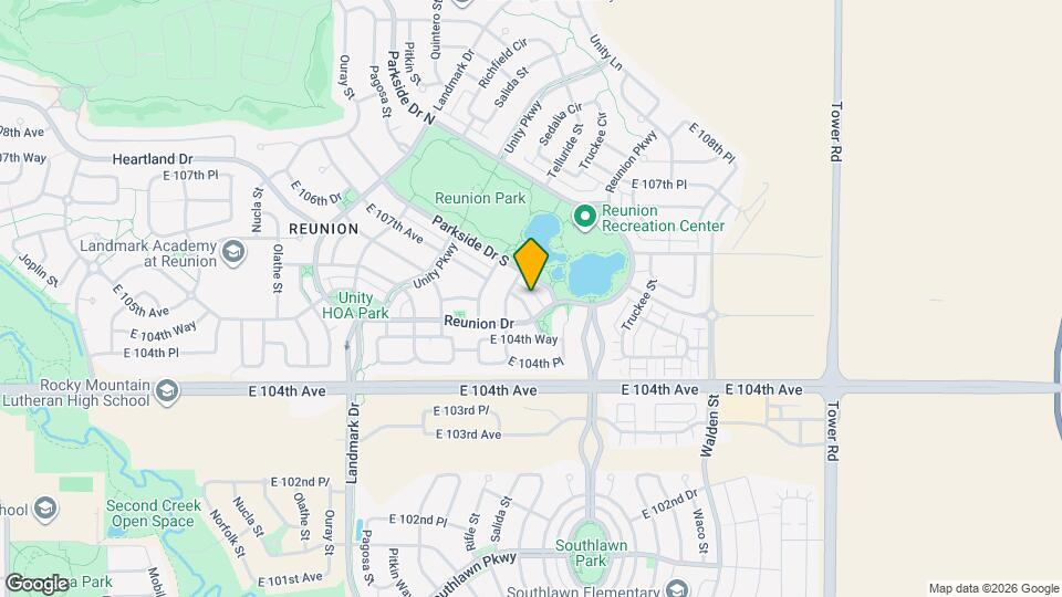 10520 Sedalia St Mapa y Detalles de la Ubicación