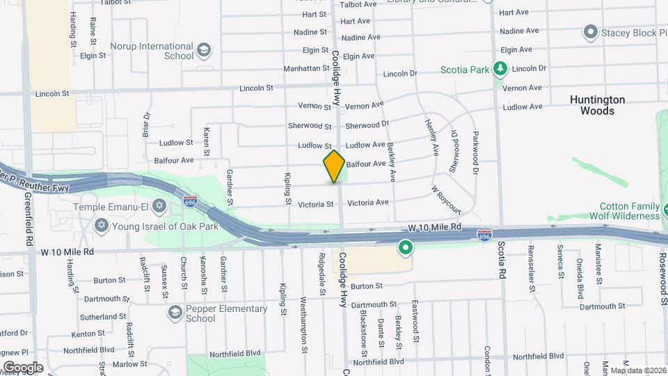 25265 Coolidge Hwy Map and Location Details