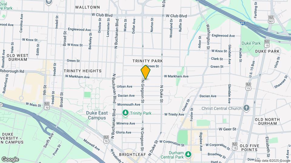 904 N Gregson St Map and Location Details