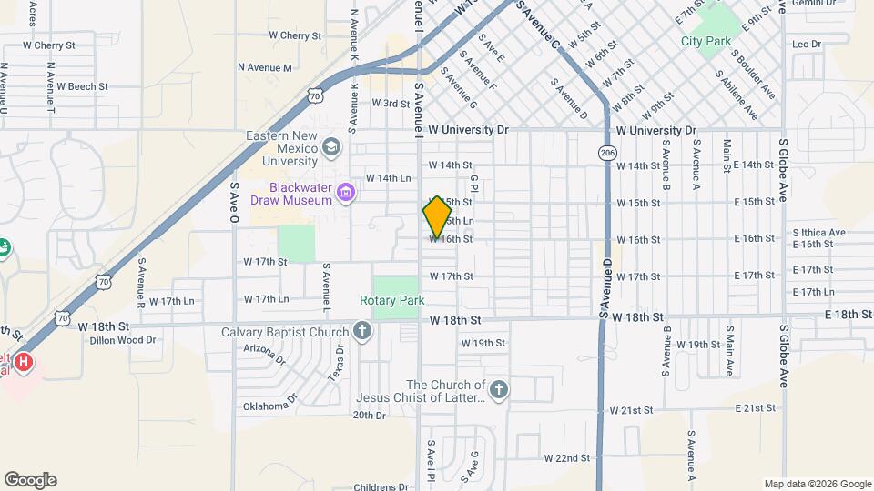 921 W 16th St Map and Location Details