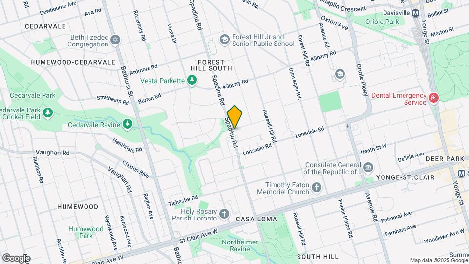 463 Spadina Rd Map and Location Details