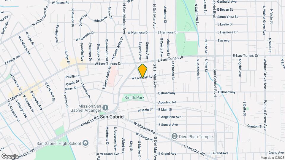 142 W Live Oak St Map and Location Details