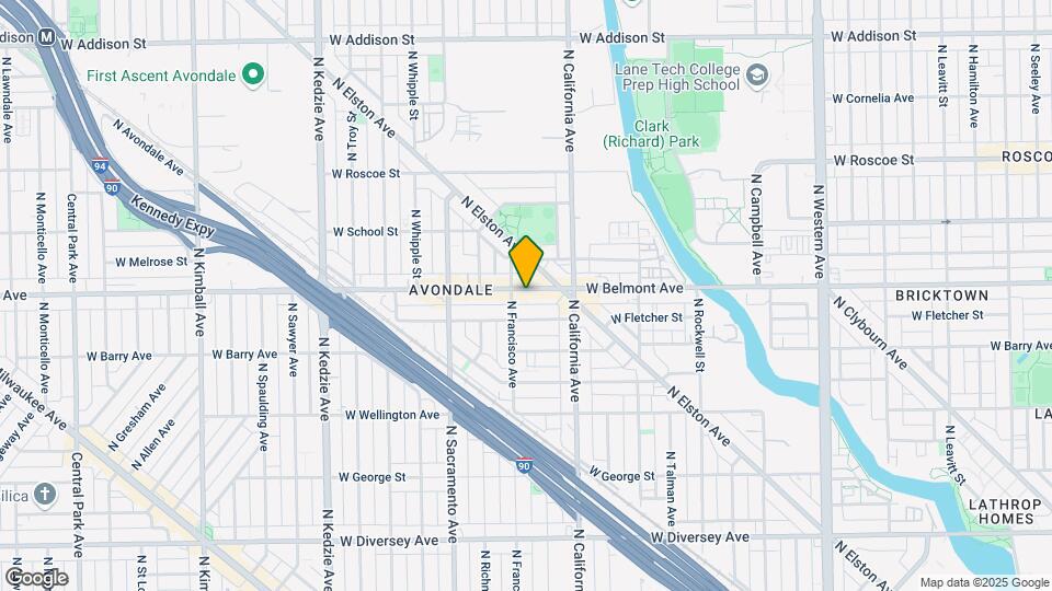 2849 W Belmont Ave Map and Location Details