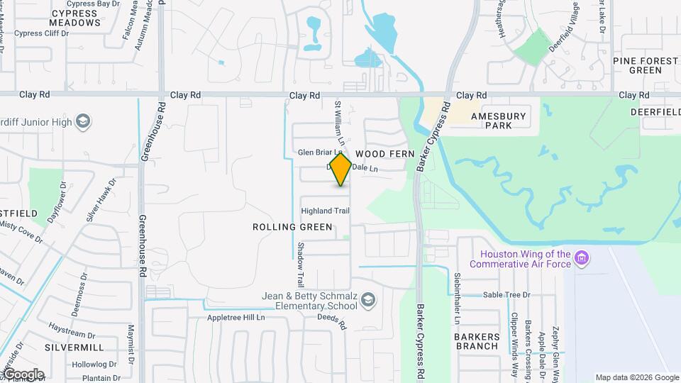 18710 Clover Glen Ln Map and Location Details