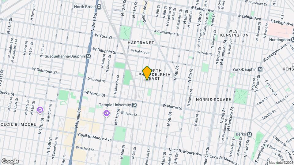 2127 N 9th St Map and Location Details