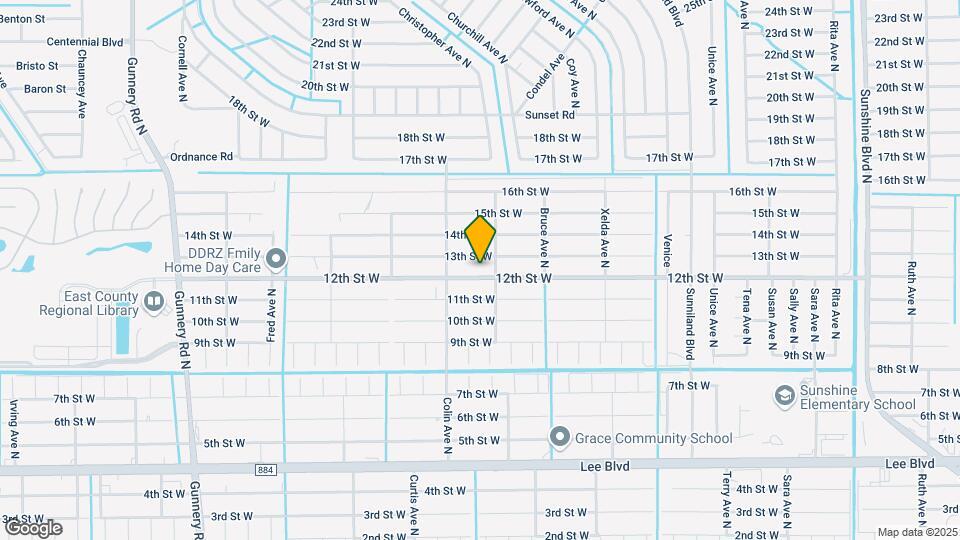 3904 12th St W Map and Location Details