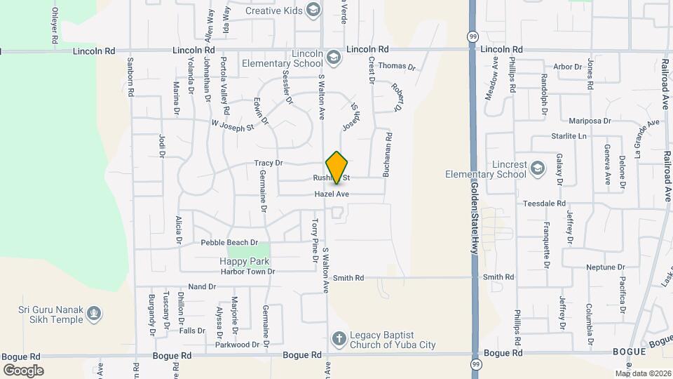 1573 Hazel Ave Map and Location Details