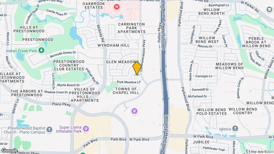 2504 Meadow Hills Ln Map and Location Details