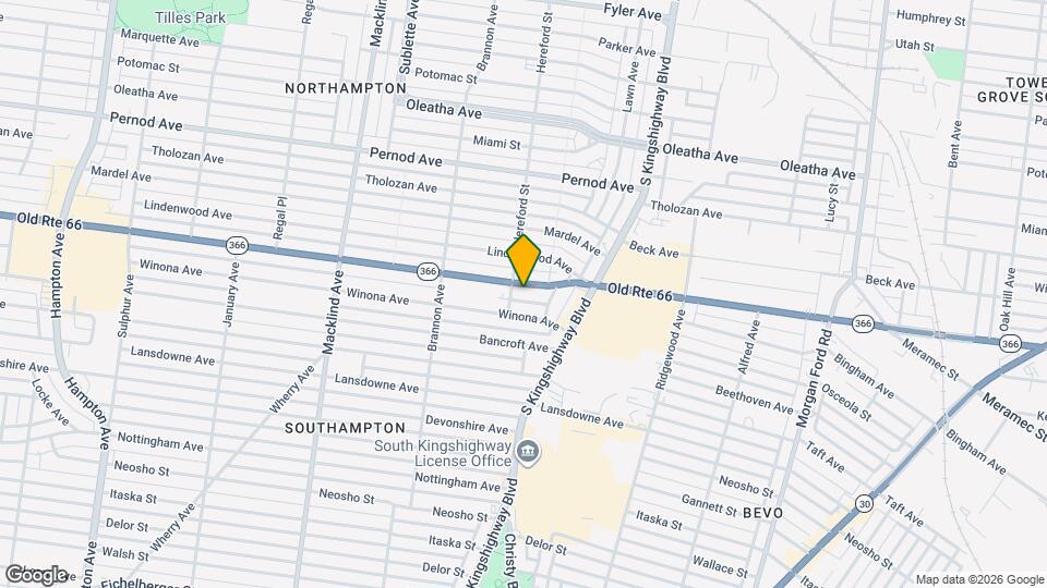 4974 Chippewa St, Unit 4976 1W Chippewa St Map and Location Details