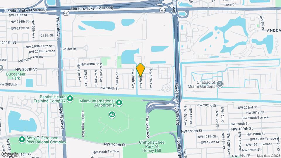 20522 NW 19th Ave, Unit Studio Map and Location Details