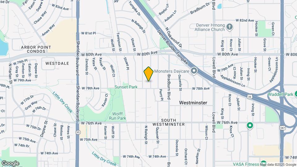 7821 N Raleigh St Map and Location Details