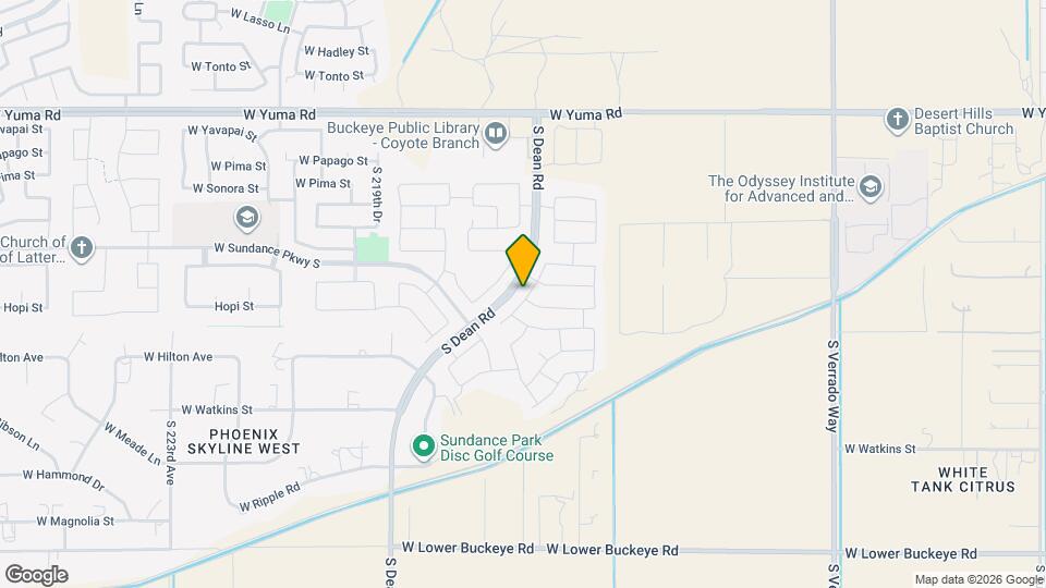 1858 S 216th Ln Mapa y Detalles de la Ubicación