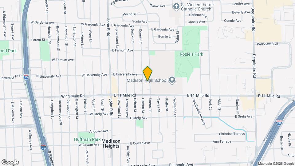 27085 Lorenz St Map and Location Details