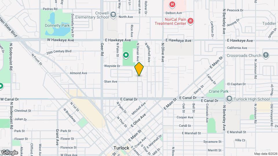 1050 N Denair Ave, Unit 1050 Map and Location Details