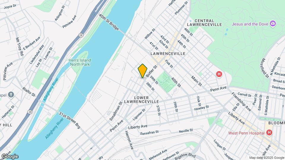 Lawrenceville Lofts Mapa y Detalles de la Ubicación