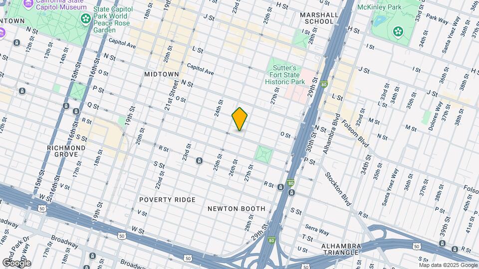 2521 P St Map and Location Details