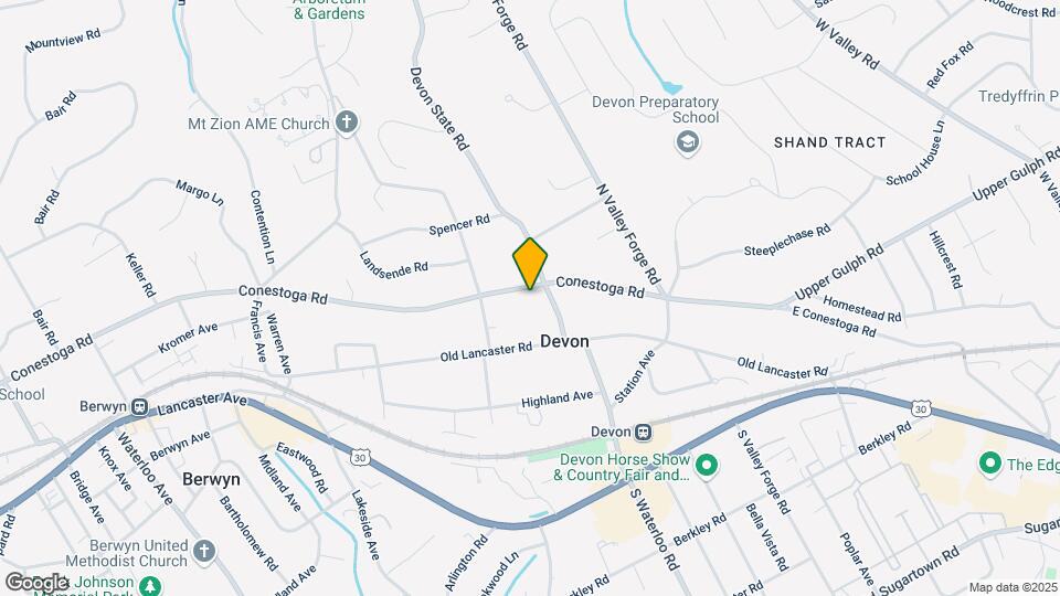 204 Conestoga Rd Map and Location Details