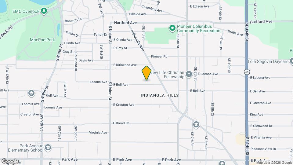 304 E Bell Ave Map and Location Details