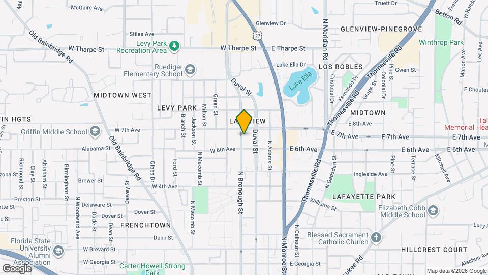 1325 N Bronough St Map and Location Details