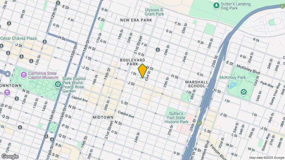 2222 I St Mapa y Detalles de la Ubicación