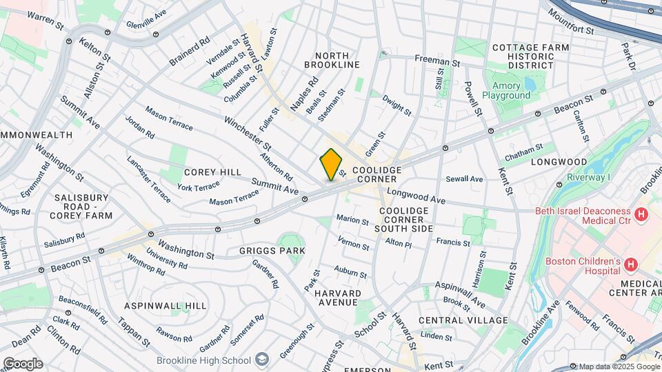 1386 Beacon St Mapa y Detalles de la Ubicación