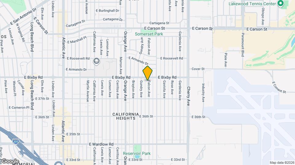 3751 Falcon Ave Map and Location Details