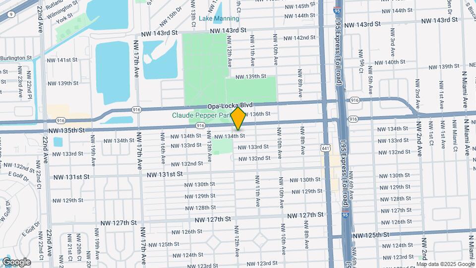 1185 NW 134th St Map and Location Details