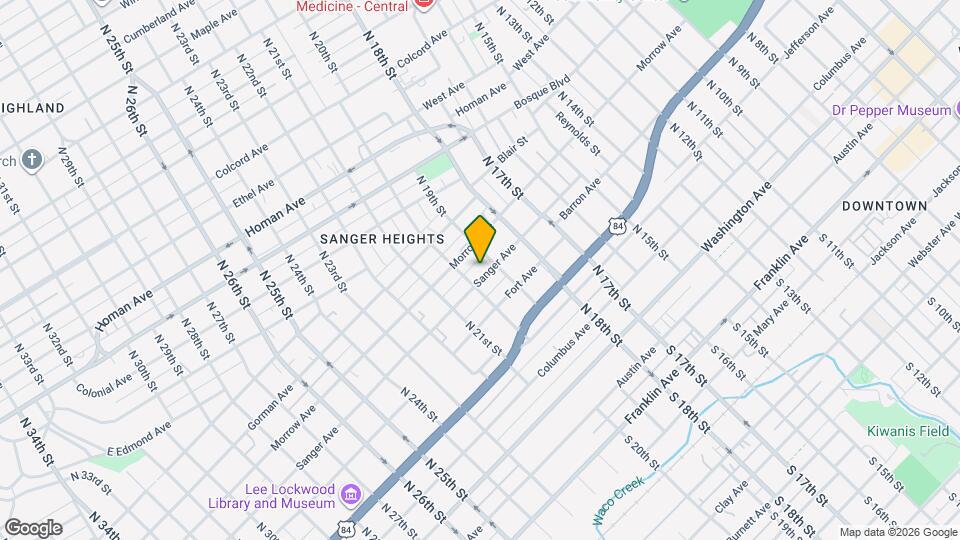 1915 Sanger Ave, Unit Garage Apartment Mapa y Detalles de la Ubicación