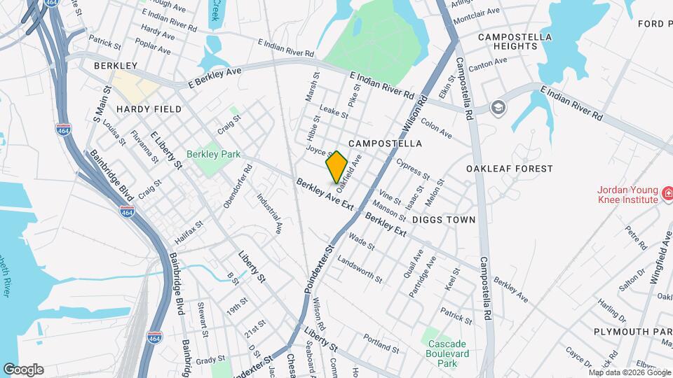 1719 Oakfield Ave Map and Location Details