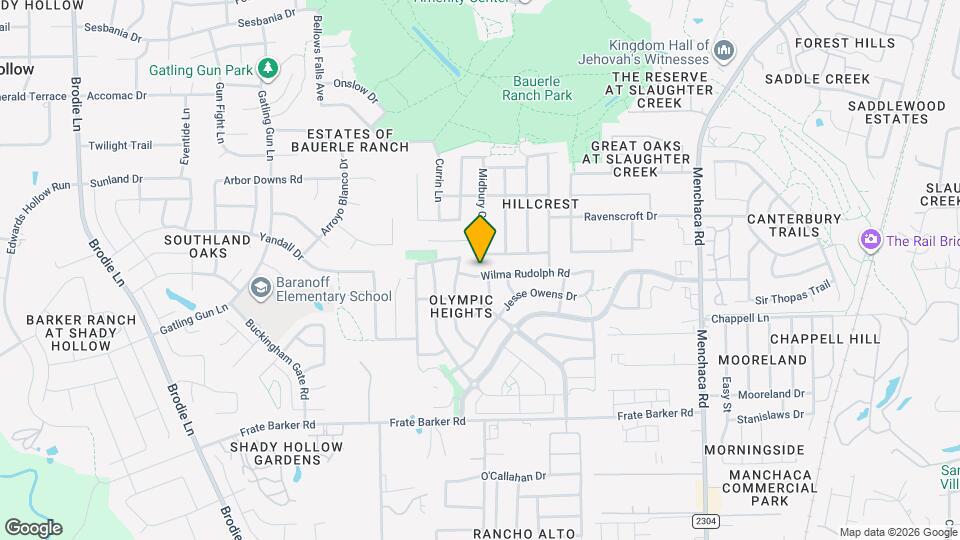 2504 Wilma Rudolph Rd Map and Location Details