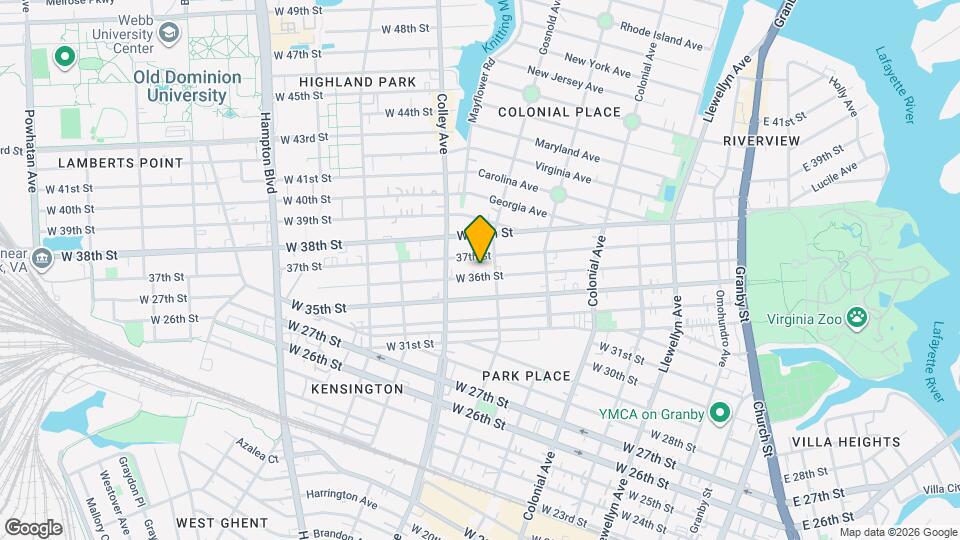 710 W 36th St Map and Location Details