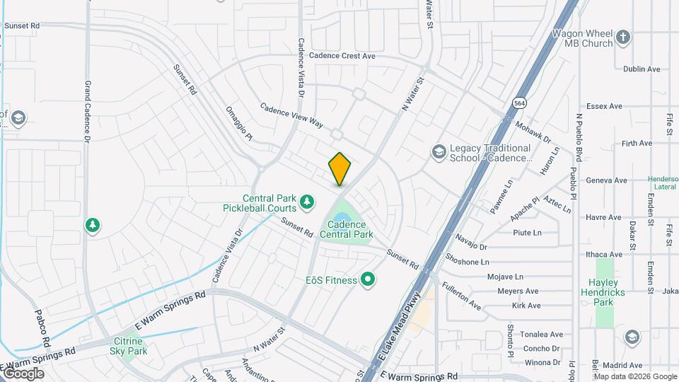 1012 E Sunset Rd Map and Location Details