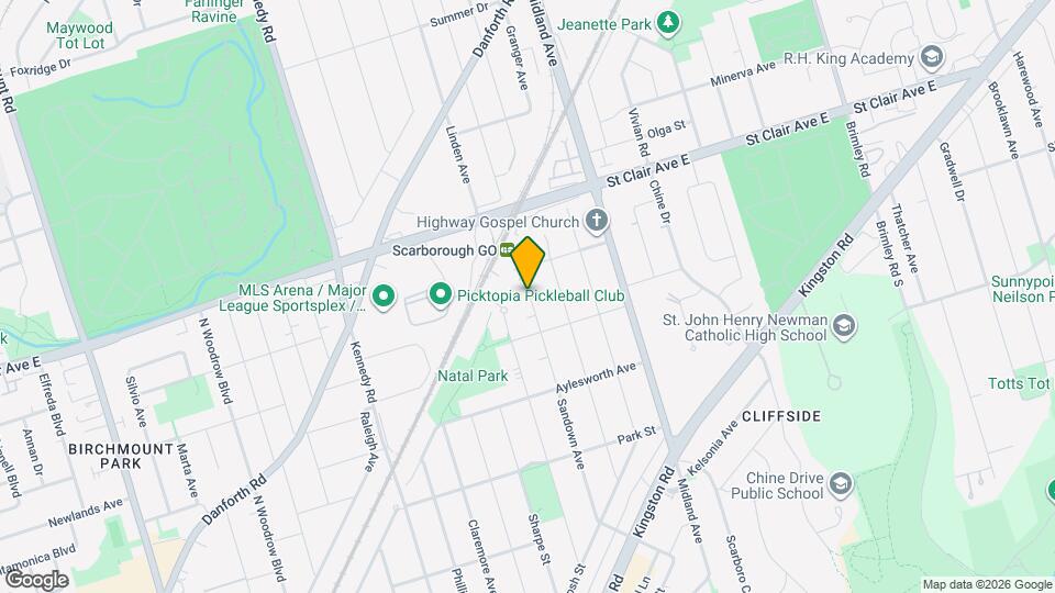 134 Sandown Ave Map and Location Details