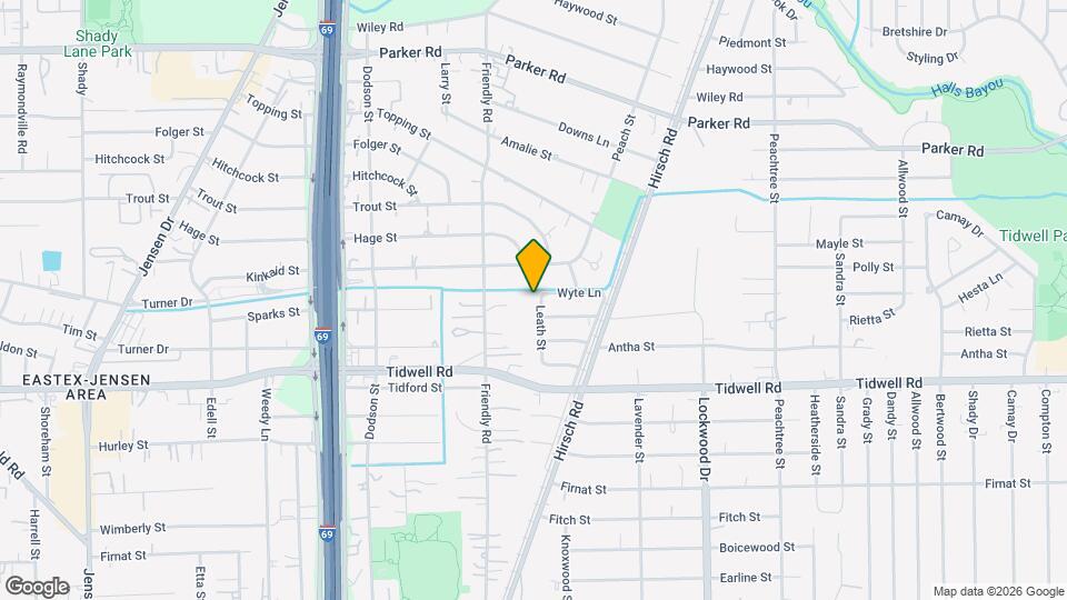 9811 Leath St Map and Location Details