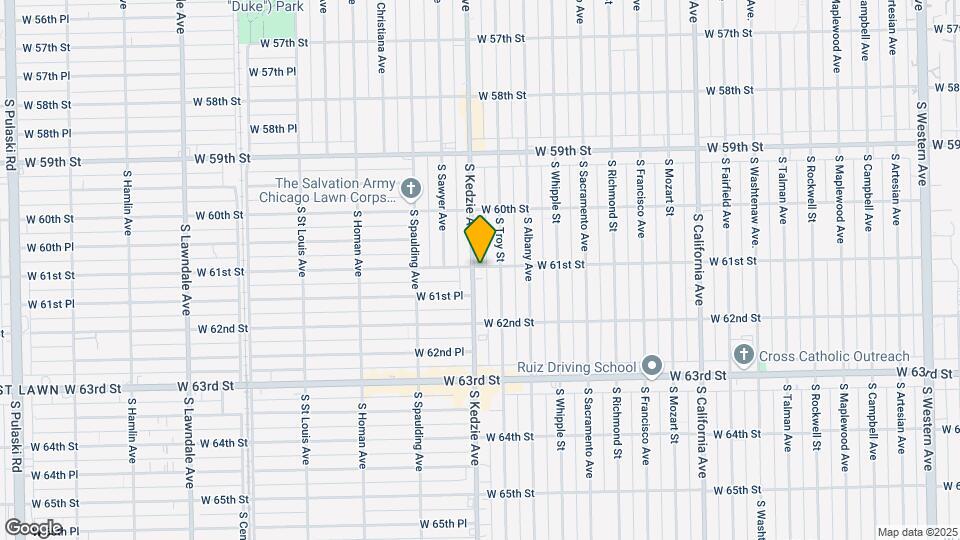 6101-6103 S Kedzie Ave Map and Location Details