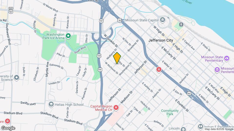 807 Broadway St Map and Location Details