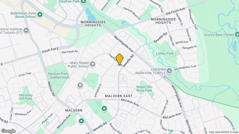 235 Hupfield Trail Map and Location Details