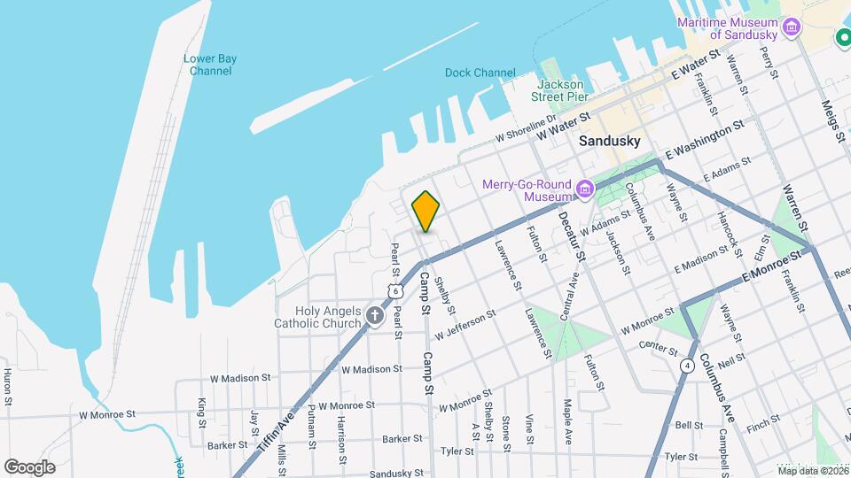 214 Shelby St Map and Location Details